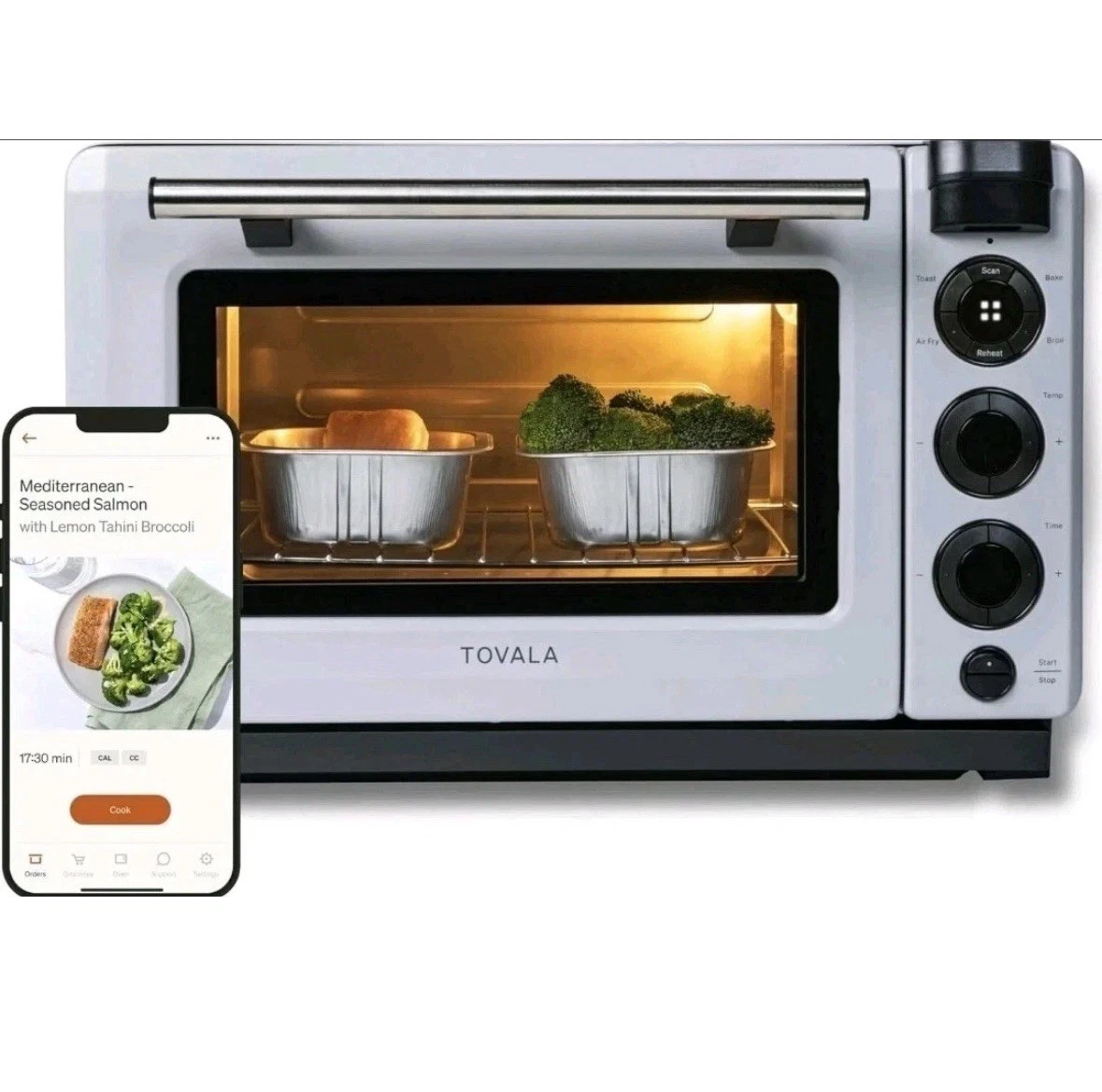 Tovala Smart Oven - WiFi Countertop Convection Oven Air Fry Toast Bake - NEW