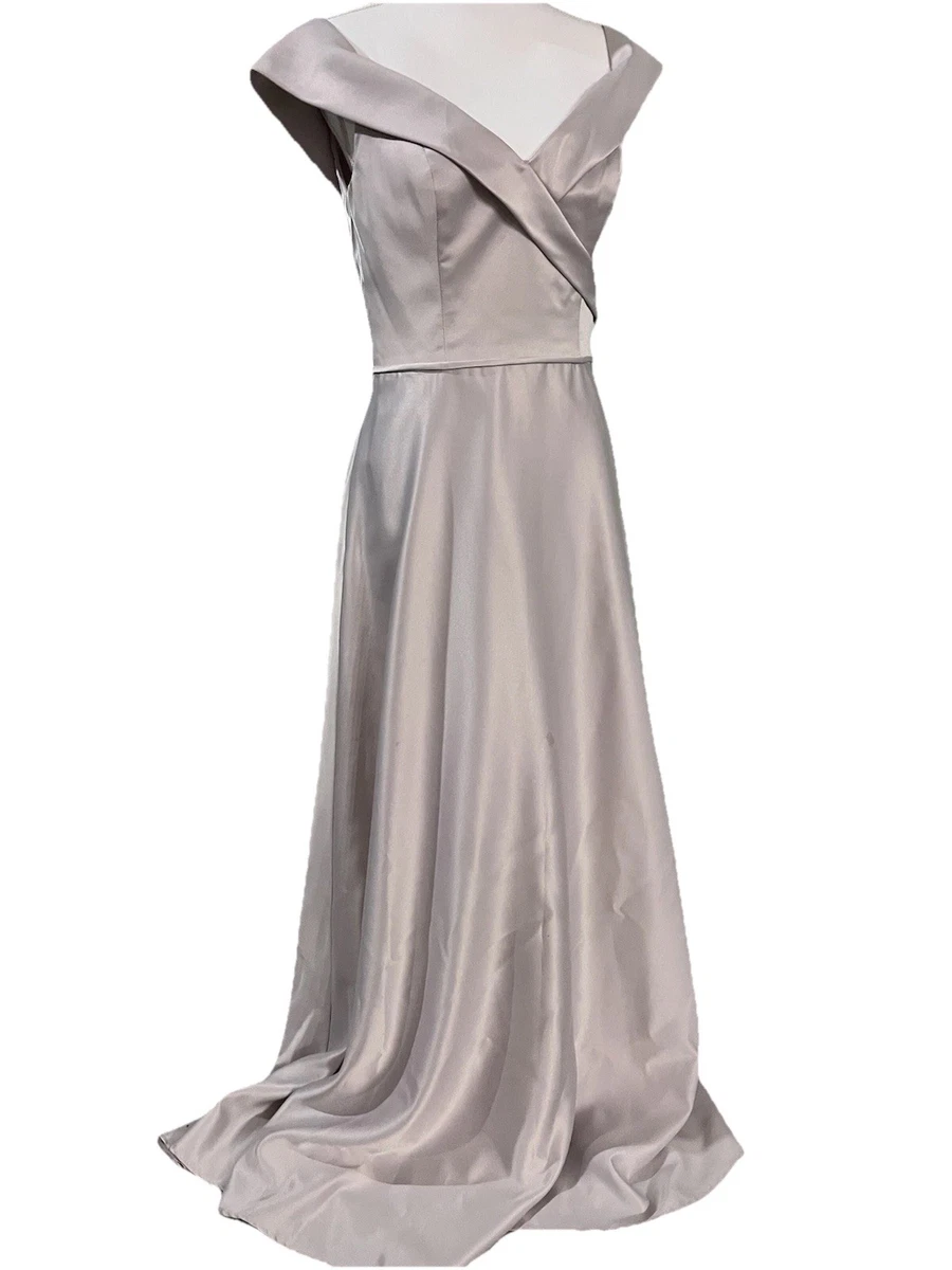 Satin Silver Bridesmaid Dresses for sale | eBay