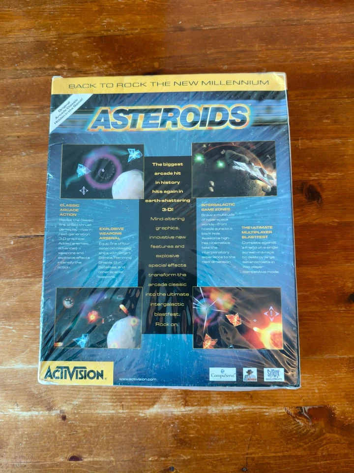 Asteroids (PC CD-ROM, 1998) | Activision Big Box | Factory Sealed - Image 3 of 3