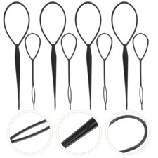 8PCS Plastic Tail Hair Braid Ponytail Styling Maker Clip Tool Hair Styling Parts