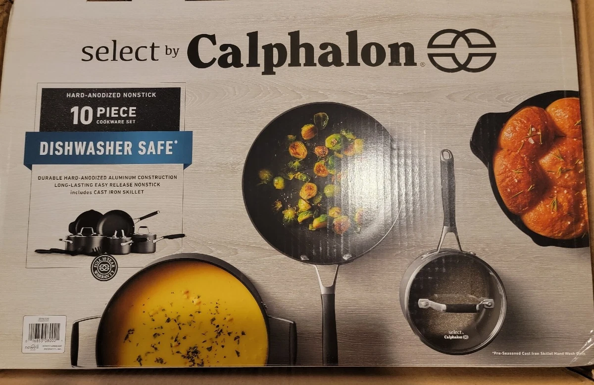 Calphalon 10 Piece Hard-Anodized Aluminum Non Stick Cookware Set