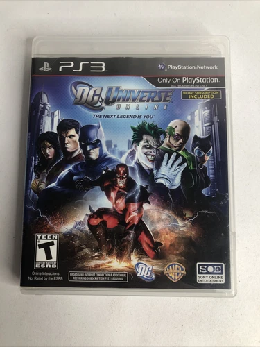 DC Universe Online PS3 Sony PlayStation 3 Complete, MINT Complete CIB
