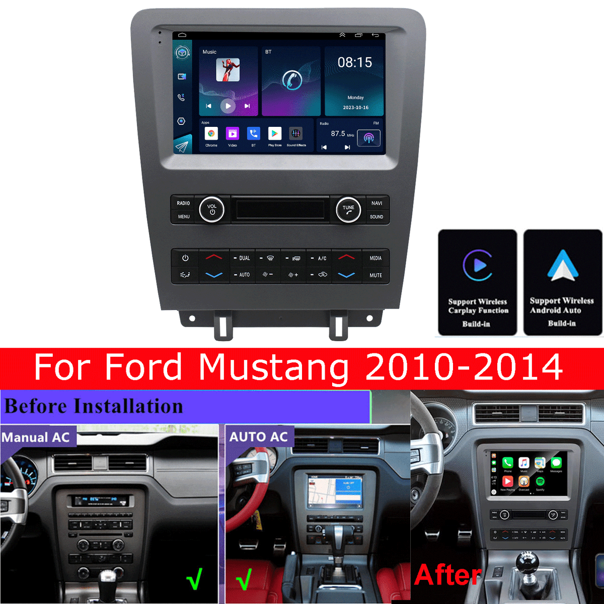 2010年〜2014年　マスタング用　CarPlay iLink予備1個付き。 2010年〜2014年 マスタング用 CarPlay iLink予備1個付き