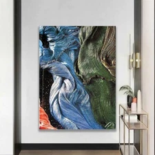 Abstract Fabric Printable Art Colorful Paint Wall Art Canvas Unframed Print Art