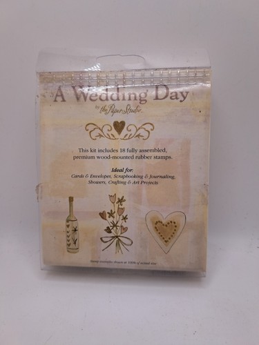 Hochzeitstag The Paper Studio Gummistempel Set Scrapbook 18 Stempel Holz Tortenliebe - Bild 2 von 3