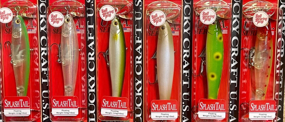 Señuelo Lucky Craft Splash Tail flotante 1/2 oz doble hélice Topwater - Elige el color Foto 3 de 4