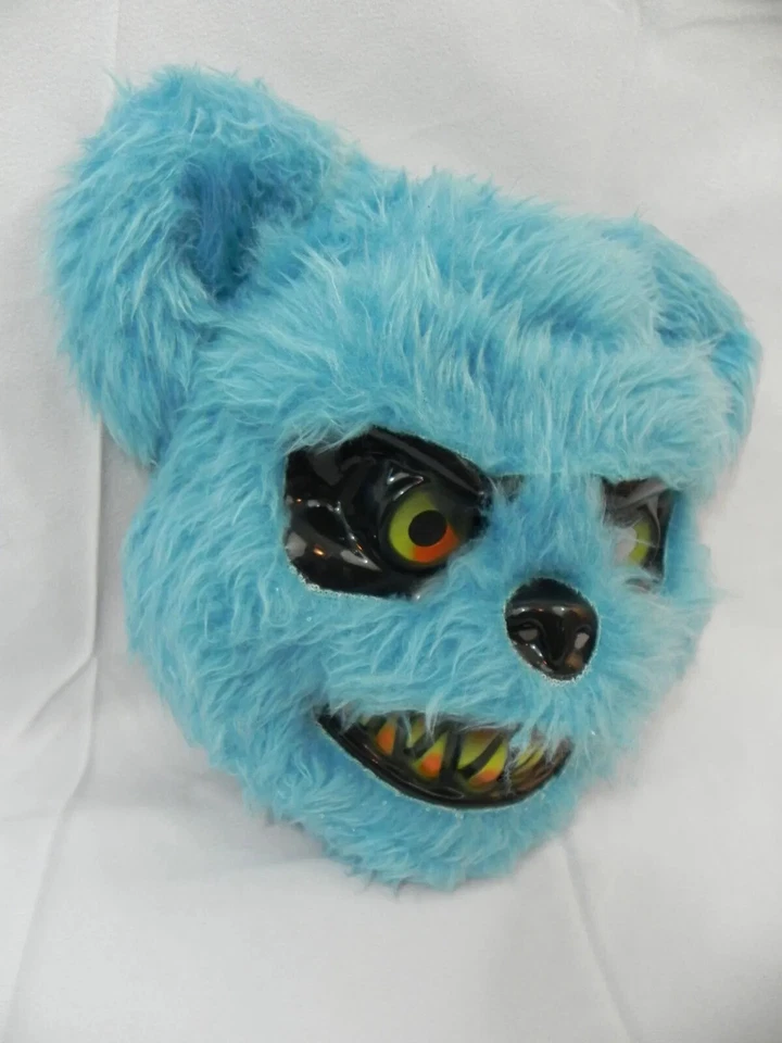 MASCARA DE OSO AZUL PELUDO Five Nights At Freddy's Juego de Terror Halloween Piel Peluda Foto 3 de 4