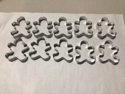 Lot Of 10 Celebrate It Gingerbread Man Cookie Cutters New