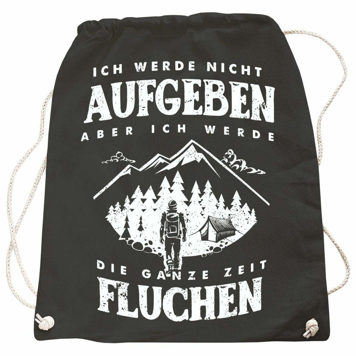 Baumwoll-Rucksack Mit Spruch – Ca. 12 Liter, 100% Baumwolle, Vielseitig Für Freizeit & Alltag