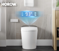 HOROW Smart Toilet W/ Bidet Seat LED Temp Display Dryer 1.27GPF Elongated Toilet