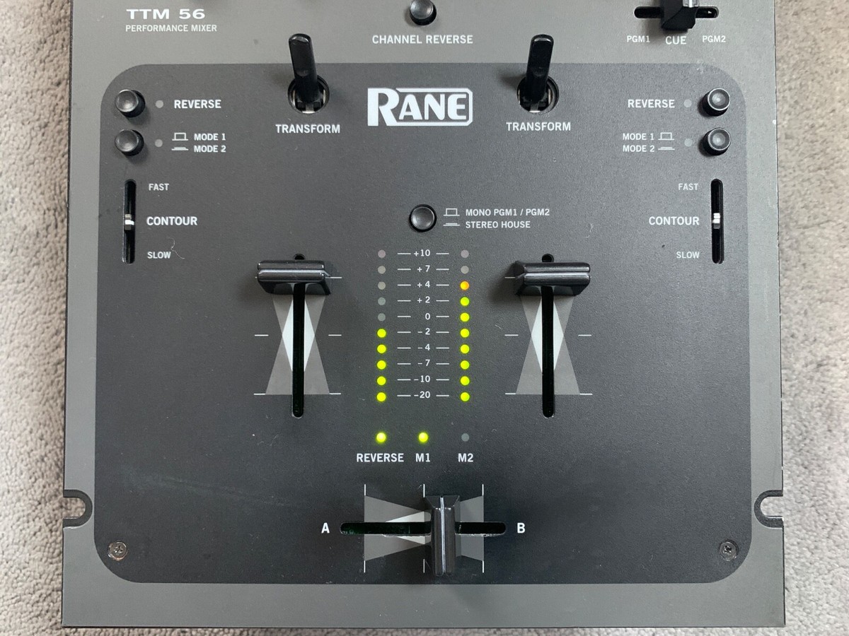Rane TTM 56 2-Channel DJ Scratch Mixer *TESTED/WORKING