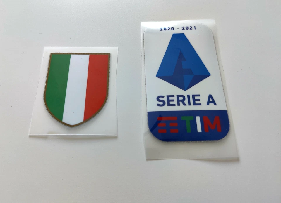 Official Serie A TIM  Football Shirt patch badge Calcio Ronaldo Juventus UEFA - Image 3 of 4