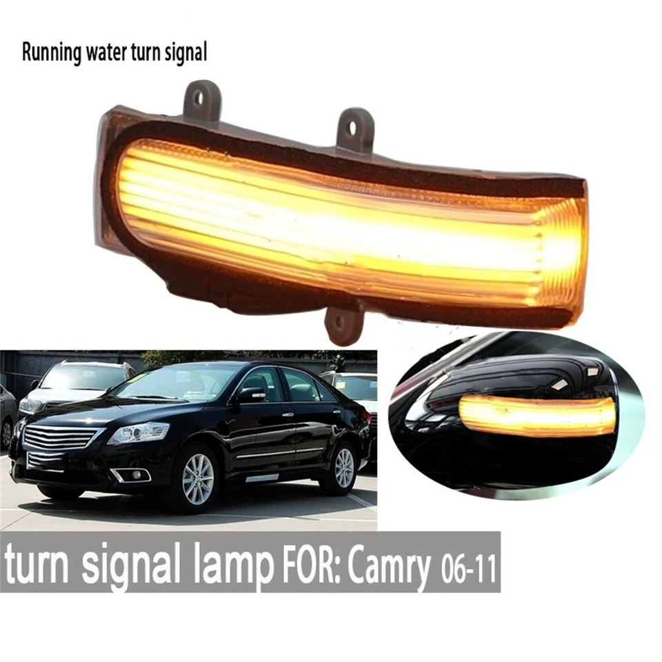 Пара светодиодных указателей поворота бокового зеркала заднего вида для Toyota CAMRY 2006-2011 Vios - Изображение 2 из 3