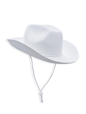 Plain White Cowboy Hat, Summer Hat, Western Party, Cowgirl Hat