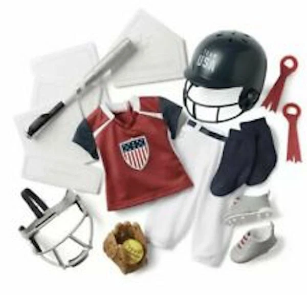 American girl sales softball set