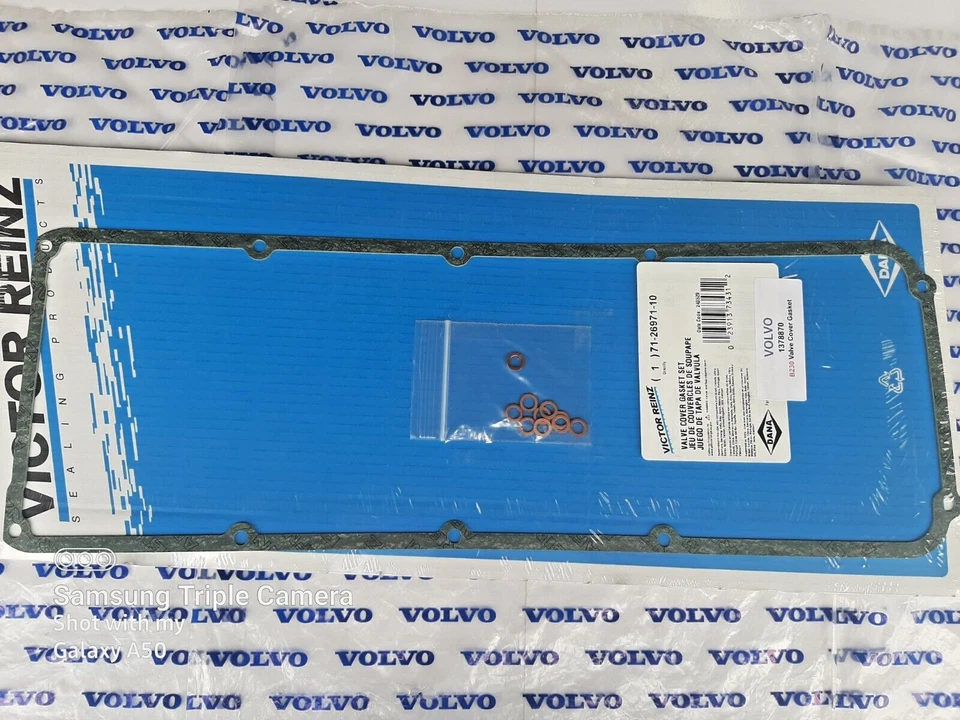 Volvo Penta B230 AQ125B - AQ131 - AQ145 - AQ151 Engines Valve Cover Gasket - Image 2 of 3
