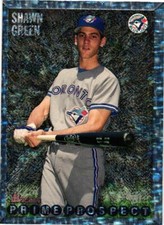 1995 BOWMAN PRIME PROSPECT SHAWN GREEN RC ROOKIE BASEBALL CARD $0.99 VALUE BOX