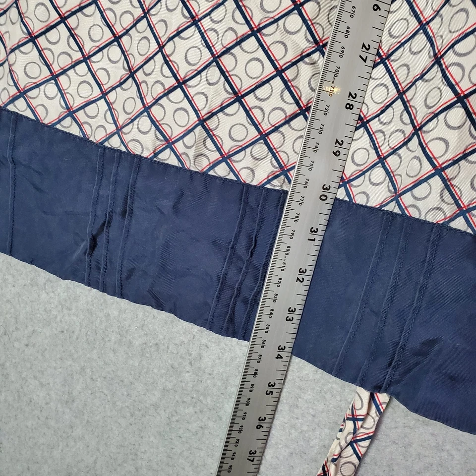 Vestido para mujer Juicy Couture 6 beige geométrico mini cambio volantes de seda plisado Foto 3 de 4