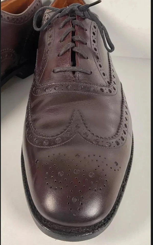 Vintage Church’s Brogue Oxford Shoes 10 UK | 11 US Narrow Mahogany Brown - Image 3 of 4