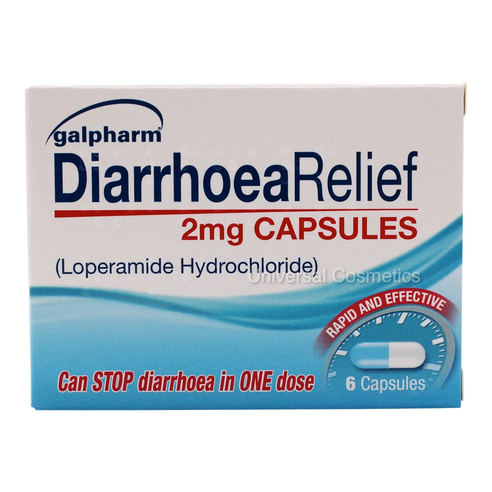 GALPHARM HEALTHCARE Diarrhoea Relief 2mg Capsules Rapid Effect Loperamide Hydrochloride Tablets