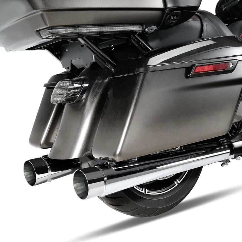 4" Megaphone Tappered Slip On Dual Exhaust Fit For Harley Electra Glide 95-16 15 - Image 2 of 4