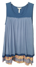 Matilda Jane School Spirit Mesh Layered Tiered Cottage Farmhouse Tank Size Small