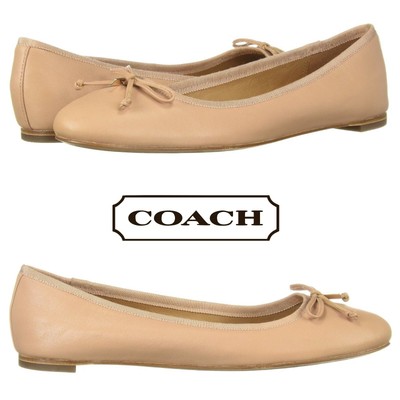 coach flatiron ballet flats