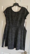 Women's Loft Black & White Dress Size 8
