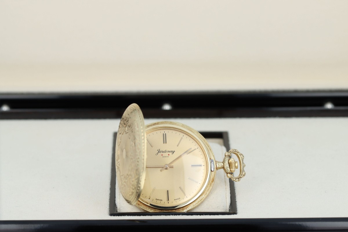 Jardinary Vintage 40mm Pocket Watch in 14k Yellow Gold