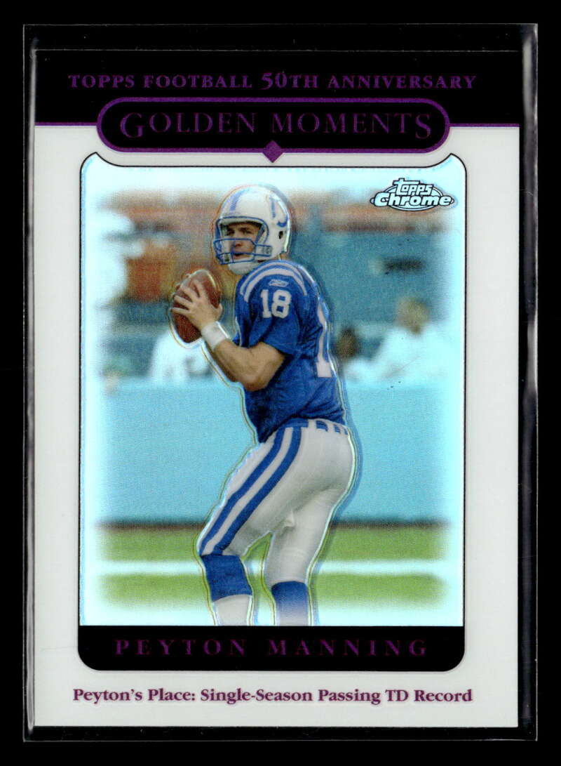 2005 Topps Chrome Peyton Manning Refractor #162 Colts FX4093