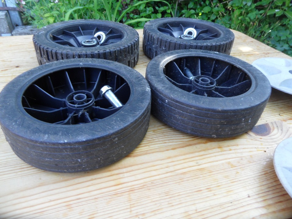 4x Räder für Rasenmäher vorne hinten ALKO Briggs & Stratton 450 Series