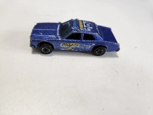3 Hot Wheels Police Cruisers | 1977 y 1982 Star 701 Sheriff Azul y Negro 123 Foto 4 de 4