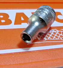 Bahco  4MM  6 sided Socket  1/4  in Square Drive
