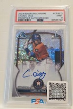 2023 Bowman Chrome - Prospect Autographs Speckle Refractor  Camilo Diaz /299