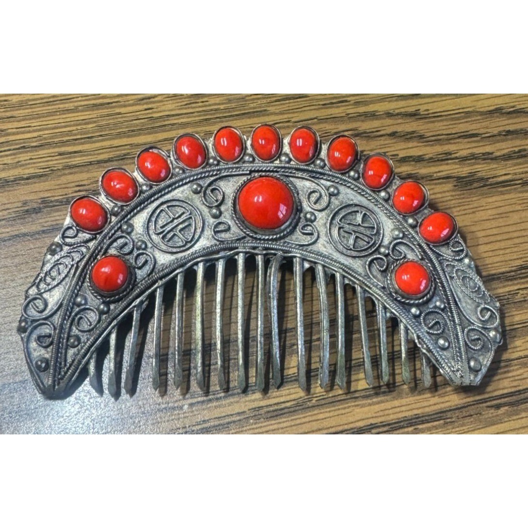 MCM Reproduction Ancient Hair Jewelry Comb Plated Burnt  display picture 1