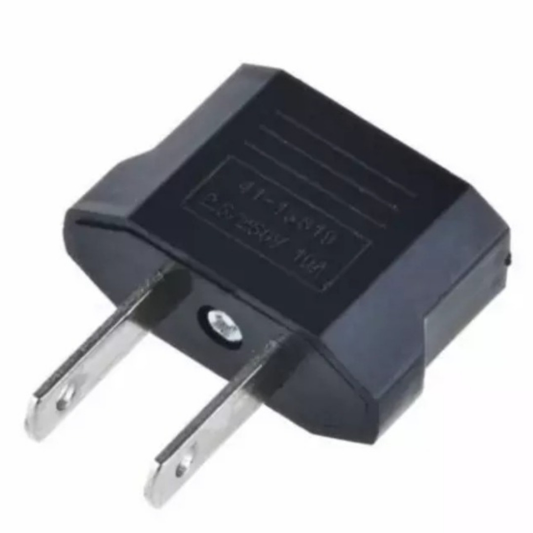 10 Pack EU Euro Europe to US USA Power Jack Wall Plug Converter Travel Adapter