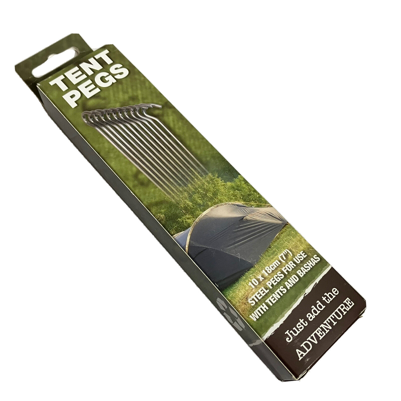Heavy Duty Tent Pegs Steel Camping Stakes for Tarps Awnings and Tents