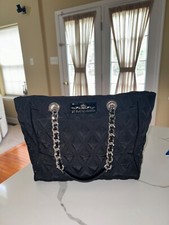 My Flat In London Purse, Black Exterior, Silver Hardware