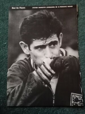 61-5 Ephemera 1968 Fußball Bild Peter Bonetti 