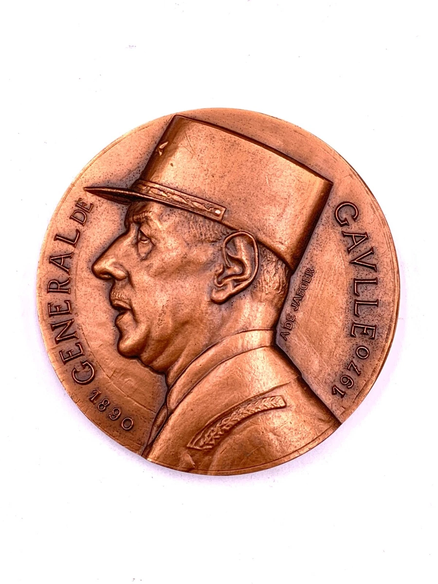 monnaies medailles en or charles de gaulle. médaille or module de 20 francs