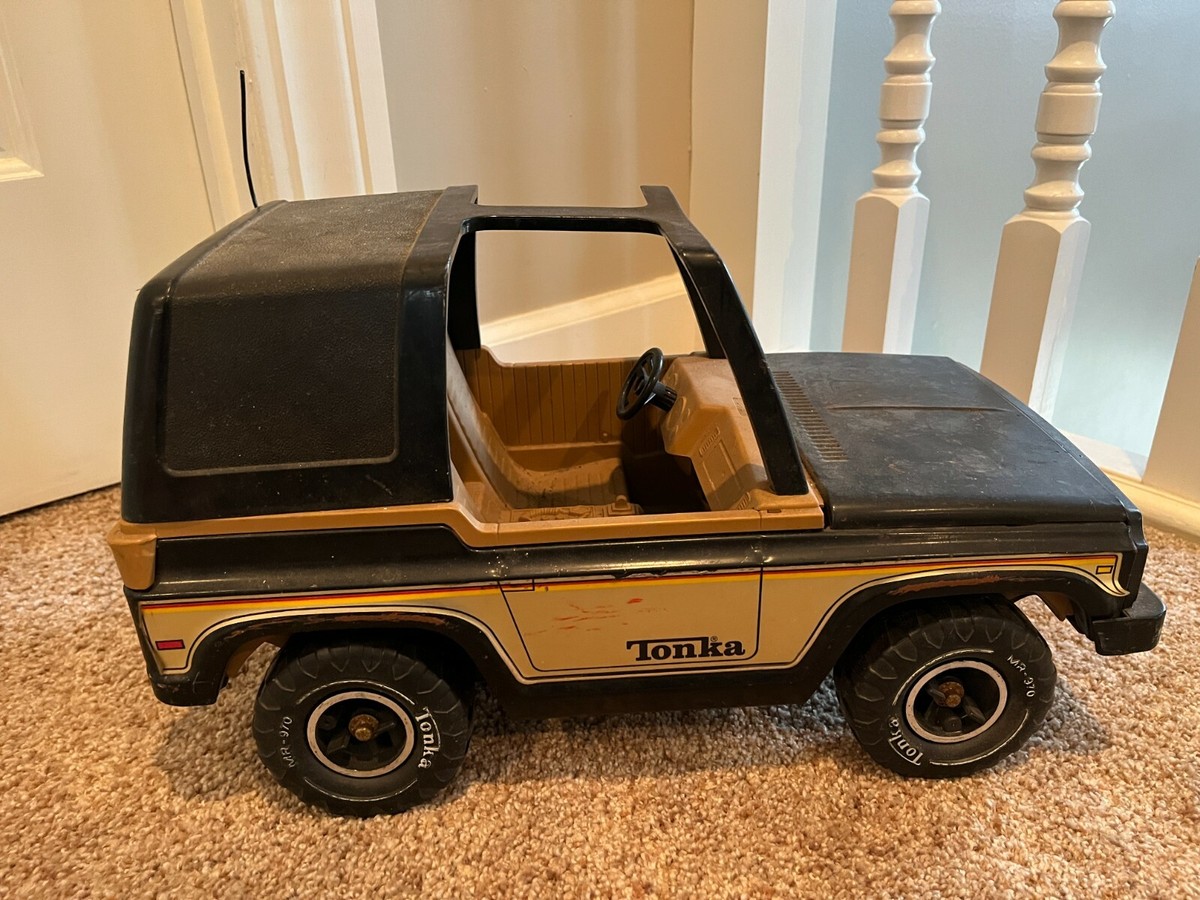 Tonka jeep ブリキ VINTAGE 1970s Tonka JEEP BRONCO Brown Pressed Steel Metal