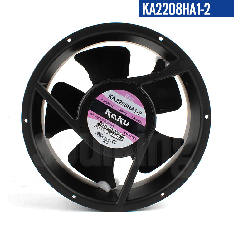 1pcs For KAKU KA2208HA1-2 110V 0.50A all metal axial fan 220*80mm