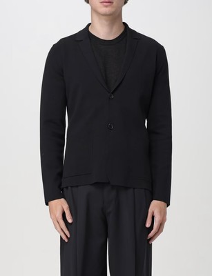 ROBERTO COLLINA, Knit - Blazer / Strick-Sakko, Cardigan, Gr. 50, schwarz, NEU!