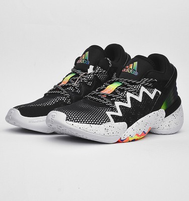 adidas D.O.N. Issue 2 J Youth Basketball Shoes Sneakers New Black Multi  FZ1423 | eBay