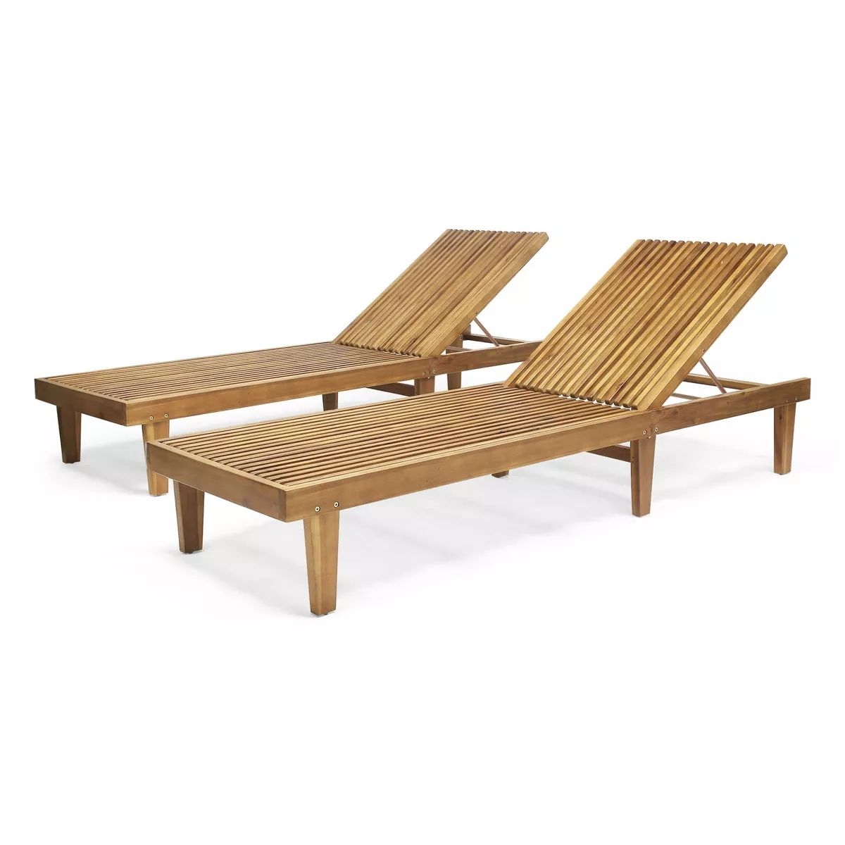 Outdoor outlet wood chaise