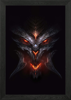 Diablo III Key Art Gerahmtes Wandbild Poster Leinwanddruck Bild