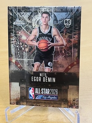 2025-26 Topps Chrome NBA Cactus Jack  Egor Demin All Star SSP Rookie Nets