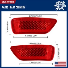 Rear Bumper Reflector Lights For Jeep Grand Cherokee Compass Dodge Journey
