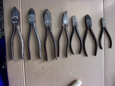 7 Vintage Pliers Cutters Craftsman Channellock Stellar Sheffield 3 Dunlap