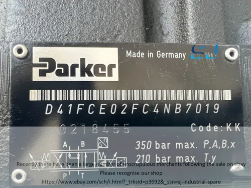 Brand new PARKER D41FCE02FC4NB70 Proportional Valve D41FCE02FC4NB70